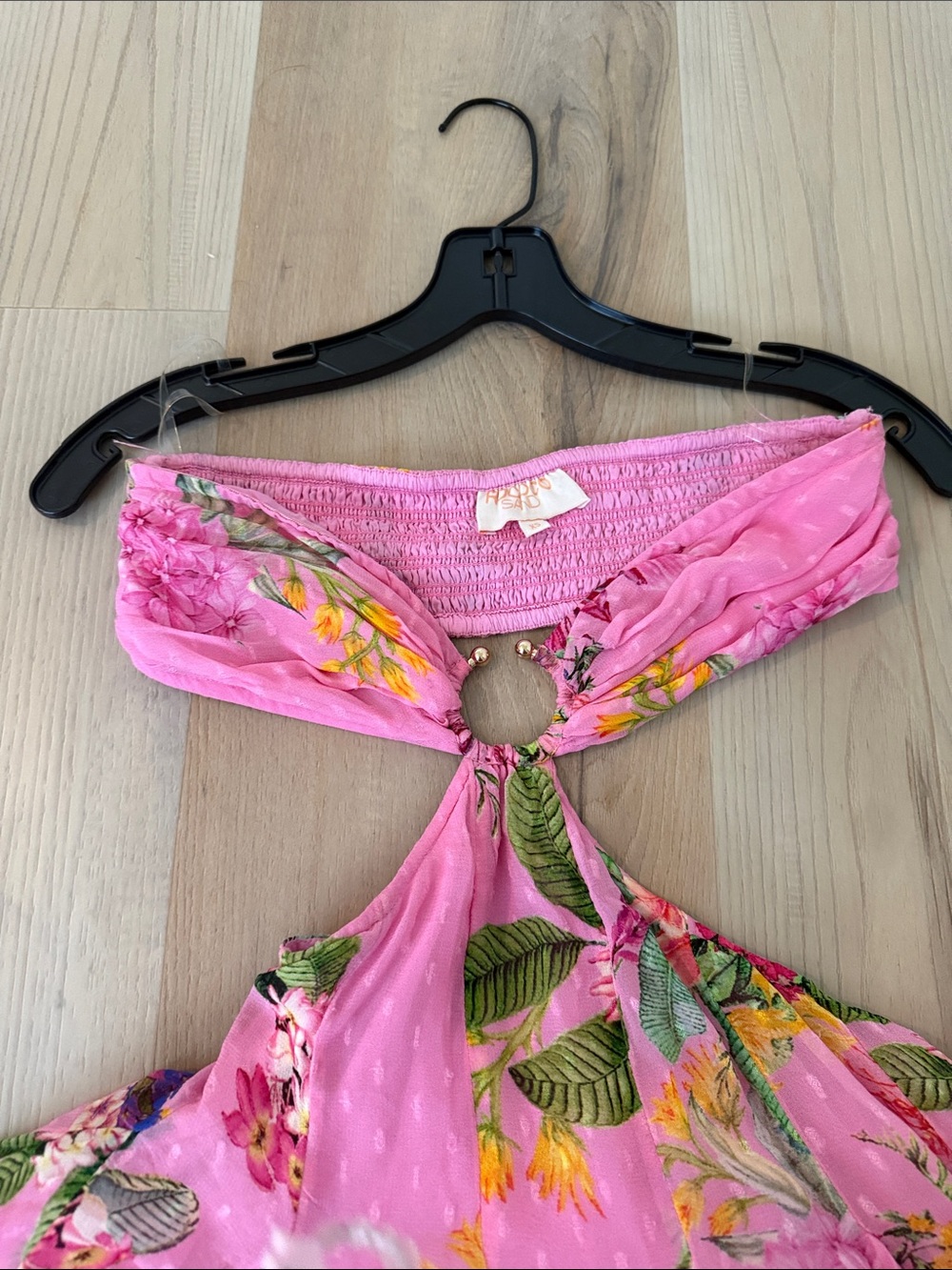 Rococo Sand Pink Floral Tie-Back Sundress - Picture 3 of 3